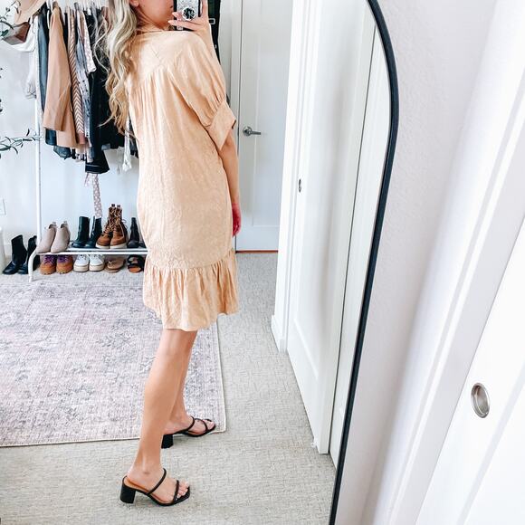 BAUM UND PFERDGARTEN Neutral Cream Cheetah Mini Dress - Picture 2 of 12